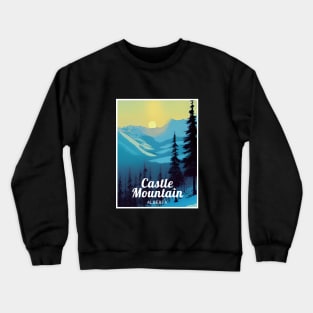 Castle Mountain Alberta Canada ski Crewneck Sweatshirt